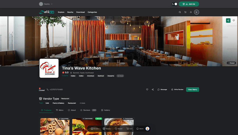 Preview of the Delivo experience